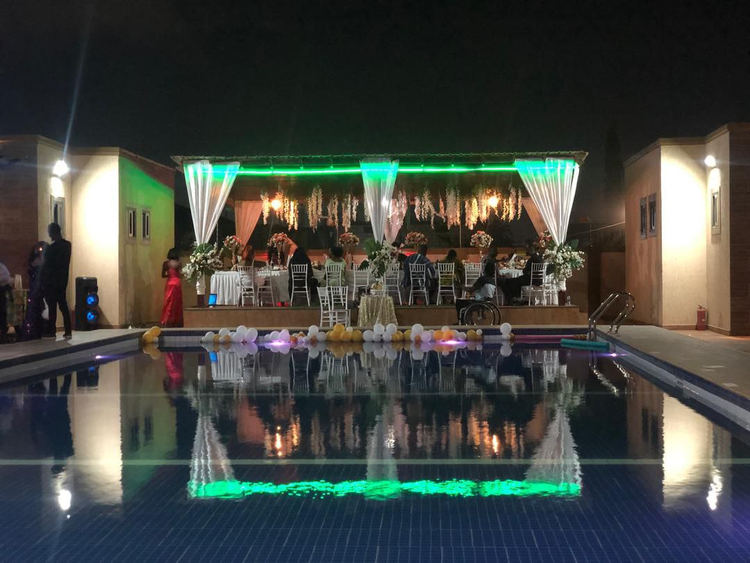 Decorated event space